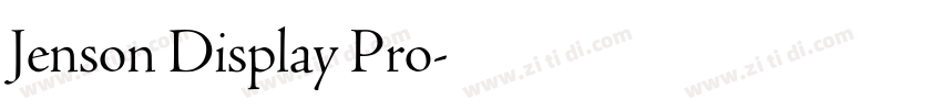 Jenson Display Pro字体转换
